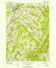 Chatham New York Historical topographic map, 1:24000 scale, 7.5 X 7.5 Minute, Year 1953
