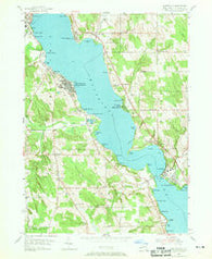 Chautauqua New York Historical topographic map, 1:24000 scale, 7.5 X 7.5 Minute, Year 1954