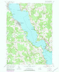 Chautauqua New York Historical topographic map, 1:24000 scale, 7.5 X 7.5 Minute, Year 1954