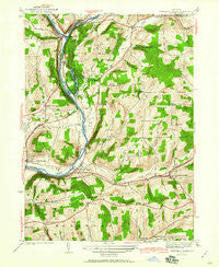 Chenango Forks New York Historical topographic map, 1:24000 scale, 7.5 X 7.5 Minute, Year 1942