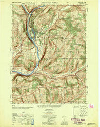 Chenango Forks New York Historical topographic map, 1:25000 scale, 7.5 X 7.5 Minute, Year 1950