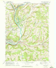 Chenango Forks New York Historical topographic map, 1:24000 scale, 7.5 X 7.5 Minute, Year 1968