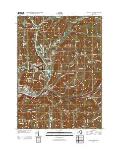 Chenango Forks New York Historical topographic map, 1:24000 scale, 7.5 X 7.5 Minute, Year 2013