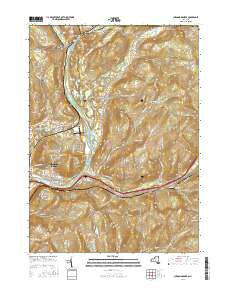 Chenango Forks New York Current topographic map, 1:24000 scale, 7.5 X 7.5 Minute, Year 2016