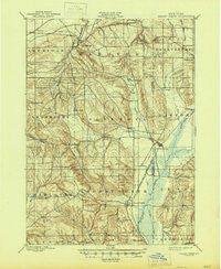 Cherry Creek New York Historical topographic map, 1:62500 scale, 15 X 15 Minute, Year 1900