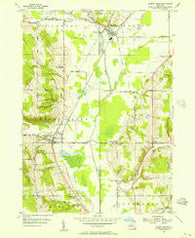 Cherry Creek New York Historical topographic map, 1:24000 scale, 7.5 X 7.5 Minute, Year 1954