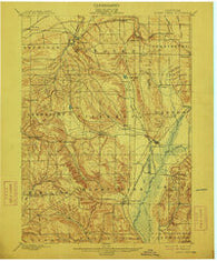 Cherry Creek New York Historical topographic map, 1:62500 scale, 15 X 15 Minute, Year 1900