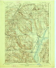 Cherry Creek New York Historical topographic map, 1:62500 scale, 15 X 15 Minute, Year 1900
