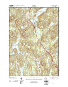 Chestertown New York Historical topographic map, 1:24000 scale, 7.5 X 7.5 Minute, Year 2013