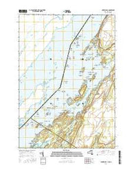 Chippewa Bay New York Current topographic map, 1:24000 scale, 7.5 X 7.5 Minute, Year 2016