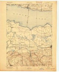 Chittenango New York Historical topographic map, 1:62500 scale, 15 X 15 Minute, Year 1895