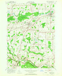 Churchville New York Historical topographic map, 1:24000 scale, 7.5 X 7.5 Minute, Year 1950