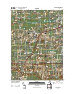 Churchville New York Historical topographic map, 1:24000 scale, 7.5 X 7.5 Minute, Year 2013