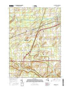 Churchville New York Current topographic map, 1:24000 scale, 7.5 X 7.5 Minute, Year 2016