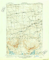 Churubusco New York Historical topographic map, 1:62500 scale, 15 X 15 Minute, Year 1915