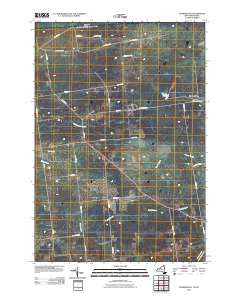 Churubusco New York Historical topographic map, 1:24000 scale, 7.5 X 7.5 Minute, Year 2010