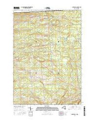 Churubusco New York Current topographic map, 1:24000 scale, 7.5 X 7.5 Minute, Year 2016