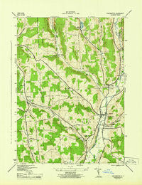Cincinnatus New York Historical topographic map, 1:31680 scale, 7.5 X 7.5 Minute, Year 1944
