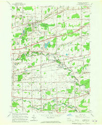 Clarence New York Historical topographic map, 1:24000 scale, 7.5 X 7.5 Minute, Year 1965