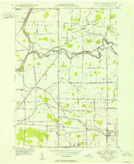 Clarence Center New York Historical topographic map, 1:24000 scale, 7.5 X 7.5 Minute, Year 1950