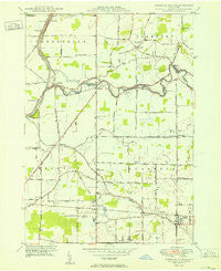 Clarence Center New York Historical topographic map, 1:24000 scale, 7.5 X 7.5 Minute, Year 1950