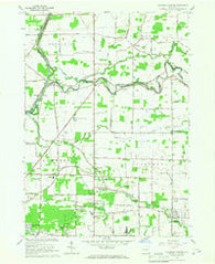 Clarence Center New York Historical topographic map, 1:24000 scale, 7.5 X 7.5 Minute, Year 1965