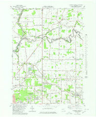 Clarence Center New York Historical topographic map, 1:25000 scale, 7.5 X 7.5 Minute, Year 1980