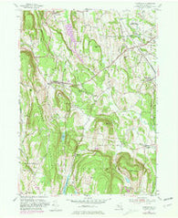 Clarksville New York Historical topographic map, 1:24000 scale, 7.5 X 7.5 Minute, Year 1953