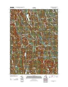 Clarksville New York Historical topographic map, 1:24000 scale, 7.5 X 7.5 Minute, Year 2013