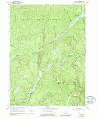 Claryville New York Historical topographic map, 1:24000 scale, 7.5 X 7.5 Minute, Year 1966