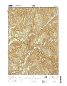 Claryville New York Current topographic map, 1:24000 scale, 7.5 X 7.5 Minute, Year 2016