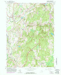 Claverack New York Historical topographic map, 1:24000 scale, 7.5 X 7.5 Minute, Year 1960