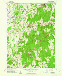 Claverack New York Historical topographic map, 1:24000 scale, 7.5 X 7.5 Minute, Year 1960