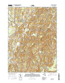 Claverack New York Current topographic map, 1:24000 scale, 7.5 X 7.5 Minute, Year 2016