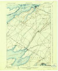 Clayton New York Historical topographic map, 1:62500 scale, 15 X 15 Minute, Year 1903