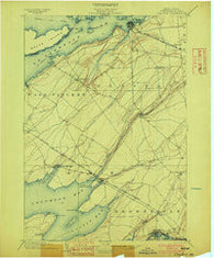 Clayton New York Historical topographic map, 1:62500 scale, 15 X 15 Minute, Year 1903
