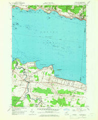 Cleveland New York Historical topographic map, 1:24000 scale, 7.5 X 7.5 Minute, Year 1957