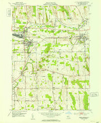 Clifton Springs New York Historical topographic map, 1:24000 scale, 7.5 X 7.5 Minute, Year 1951
