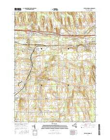 Clifton Springs New York Current topographic map, 1:24000 scale, 7.5 X 7.5 Minute, Year 2016