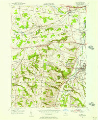 Clinton New York Historical topographic map, 1:24000 scale, 7.5 X 7.5 Minute, Year 1955
