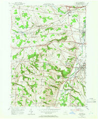Clinton New York Historical topographic map, 1:24000 scale, 7.5 X 7.5 Minute, Year 1955
