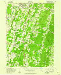 Clintondale New York Historical topographic map, 1:24000 scale, 7.5 X 7.5 Minute, Year 1957