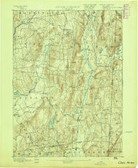 Clove New York Historical topographic map, 1:62500 scale, 15 X 15 Minute, Year 1894