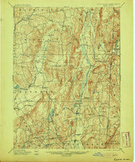 Clove New York Historical topographic map, 1:62500 scale, 15 X 15 Minute, Year 1901