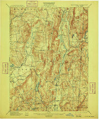 Clove New York Historical topographic map, 1:62500 scale, 15 X 15 Minute, Year 1901