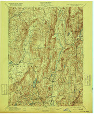 Clove New York Historical topographic map, 1:62500 scale, 15 X 15 Minute, Year 1901