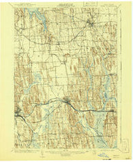 Clyde New York Historical topographic map, 1:62500 scale, 15 X 15 Minute, Year 1902