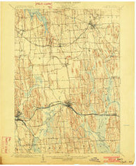 Clyde New York Historical topographic map, 1:62500 scale, 15 X 15 Minute, Year 1902