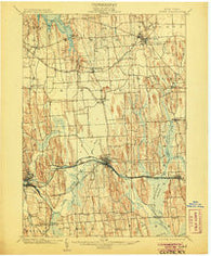 Clyde New York Historical topographic map, 1:62500 scale, 15 X 15 Minute, Year 1902