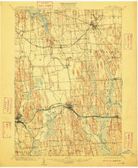 Clyde New York Historical topographic map, 1:62500 scale, 15 X 15 Minute, Year 1902